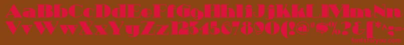 Heavytrippnf Font – Red Fonts on Brown Background