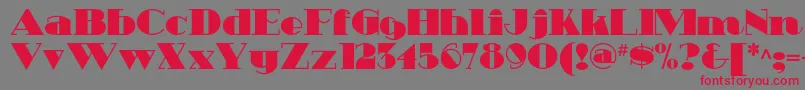 Heavytrippnf Font – Red Fonts on Gray Background
