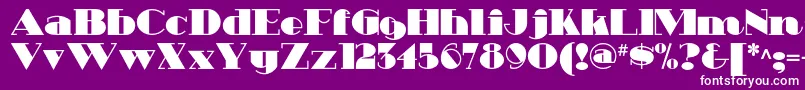 Heavytrippnf Font – White Fonts on Purple Background