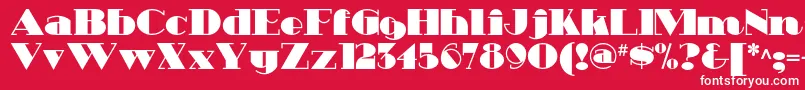 Heavytrippnf Font – White Fonts on Red Background
