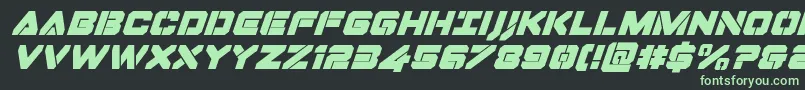 Dominojacksuperital Font – Green Fonts on Black Background