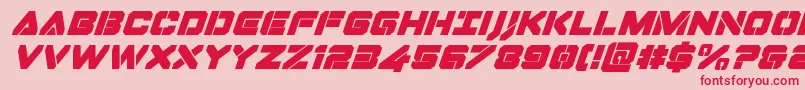 Dominojacksuperital Font – Red Fonts on Pink Background