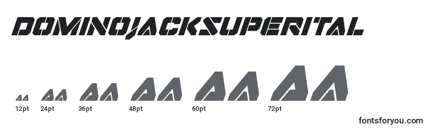 Dominojacksuperital Font Sizes