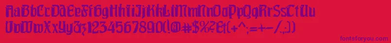 More about Pittoresk Font Pittoresk Font – Purple Fonts on Red Background