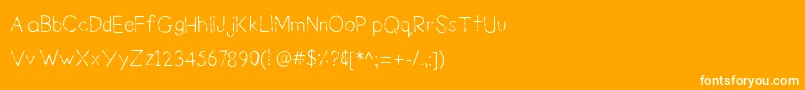 Więcej informacji o czcionce BurstBubble Czcionka BurstBubble – białe czcionki na pomarańczowym tle