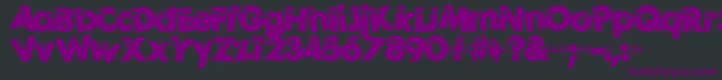 Peeps ffy Font – Purple Fonts on Black Background