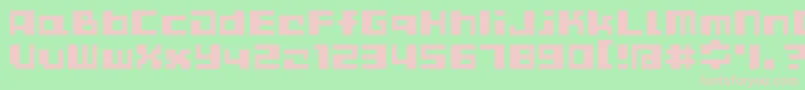 D3cutebitmapismb Font – Pink Fonts on Green Background