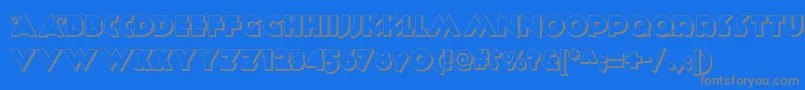 Anagram ffy Font – Gray Fonts on Blue Background