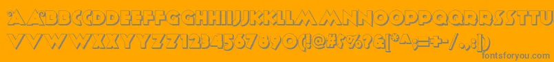 Anagram ffy Font – Gray Fonts on Orange Background