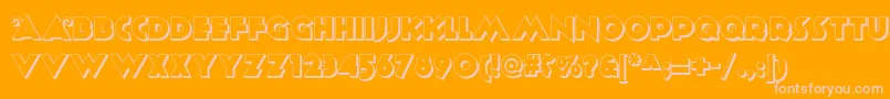 Anagram ffy Font – Pink Fonts on Orange Background