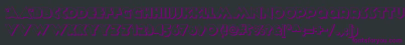 フォントAnagram ffy – 黒い背景に紫のフォント