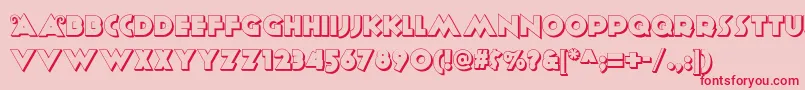 Anagram ffy Font – Red Fonts on Pink Background