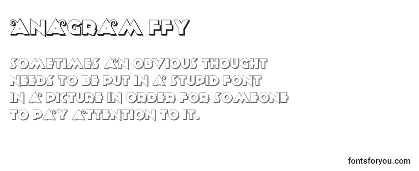 Anagram ffy Font
