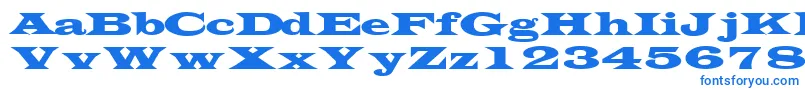 TransversesskRegular Font – Blue Fonts on White Background