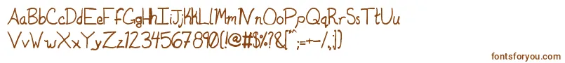 Duntonsophisticated Font – Brown Fonts on White Background