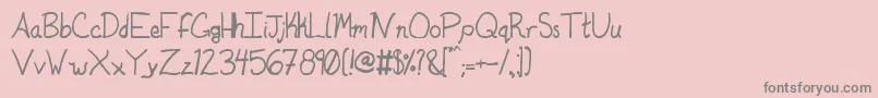 Duntonsophisticated Font – Gray Fonts on Pink Background