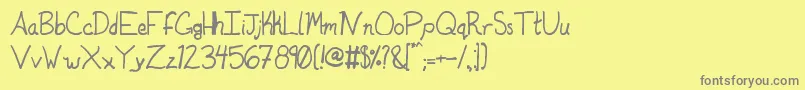 Duntonsophisticated Font – Gray Fonts on Yellow Background