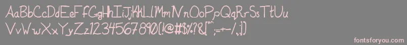 Duntonsophisticated Font – Pink Fonts on Gray Background