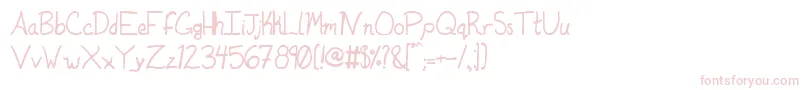 Duntonsophisticated Font – Pink Fonts on White Background