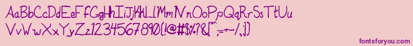 Шрифт Duntonsophisticated – фиолетовые шрифты на розовом фоне