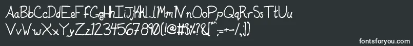 Duntonsophisticated Font – White Fonts on Black Background