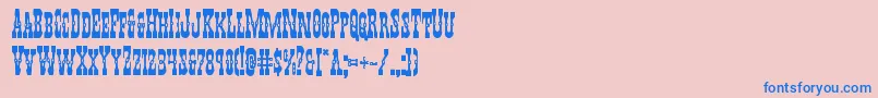 Youngerbrosbold Font – Blue Fonts on Pink Background