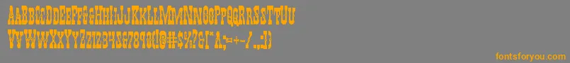 Youngerbrosbold Font – Orange Fonts on Gray Background