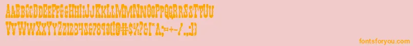 Youngerbrosbold Font – Orange Fonts on Pink Background