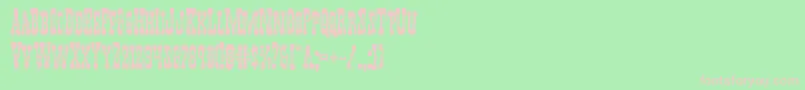Youngerbrosbold Font – Pink Fonts on Green Background