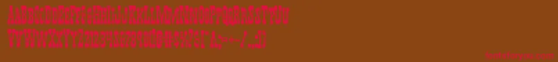 Youngerbrosbold Font – Red Fonts on Brown Background