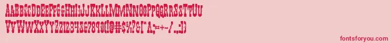 Youngerbrosbold Font – Red Fonts on Pink Background