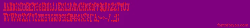 Youngerbrosbold Font – Red Fonts on Purple Background