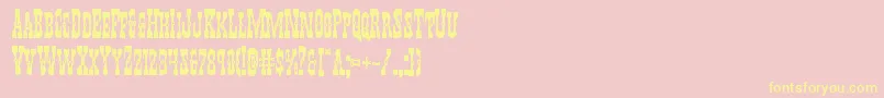 Youngerbrosbold Font – Yellow Fonts on Pink Background