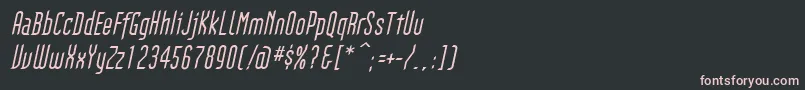 GothikkaItalic Font – Pink Fonts on Black Background