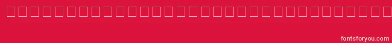 MacDingbats Font – Pink Fonts on Red Background