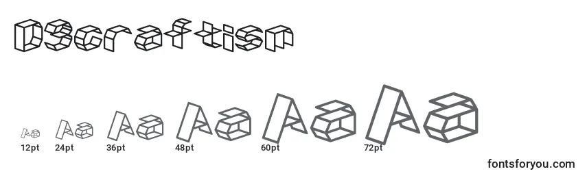 D3craftism Font Sizes
