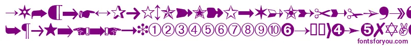 DatasymbdbNormal Font – Purple Fonts on White Background