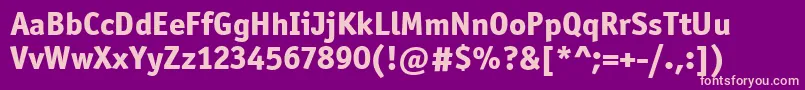 More about OfficinaSanItcExtraBold Font OfficinaSanItcExtraBold Font – Pink Fonts on Purple Background