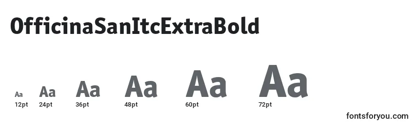 OfficinaSanItcExtraBold Font Sizes