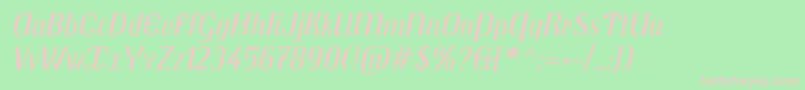 TrochutItalic Font – Pink Fonts on Green Background