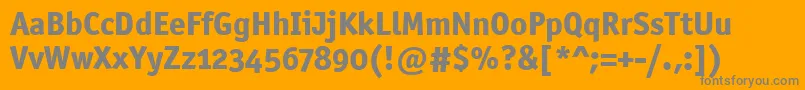 OfficinasanmdositcttРџРѕР»СѓР¶РёСЂРЅС‹Р№ Font – Gray Fonts on Orange Background