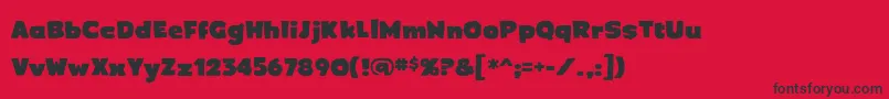 Crimewavebb Font – Black Fonts on Red Background