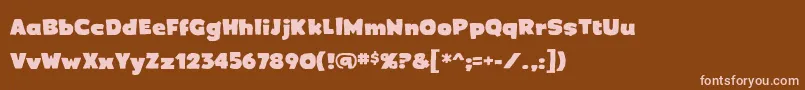 More about Crimewavebb Font Crimewavebb Font – Pink Fonts on Brown Background