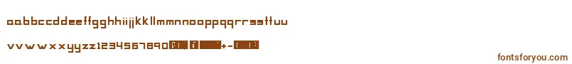 Шрифт Mag – коричневые шрифты на белом фоне
