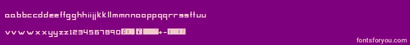 Mag Font – Pink Fonts on Purple Background
