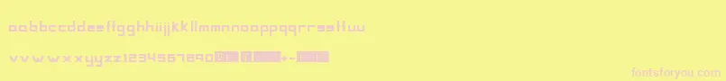 Mag Font – Pink Fonts on Yellow Background