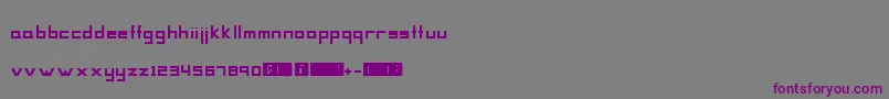Шрифт Mag – фиолетовые шрифты на сером фоне