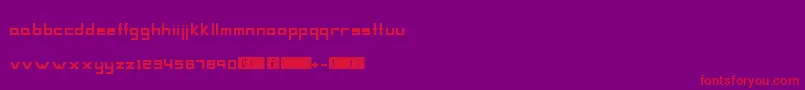 Mag Font – Red Fonts on Purple Background