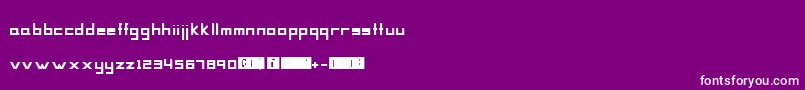 フォントMag – 紫の背景に白い文字