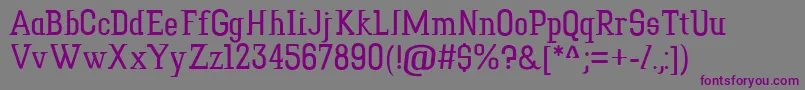 TowerPrint Font – Purple Fonts on Gray Background